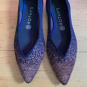 Rothy's Midnight Metallic Point 9.5